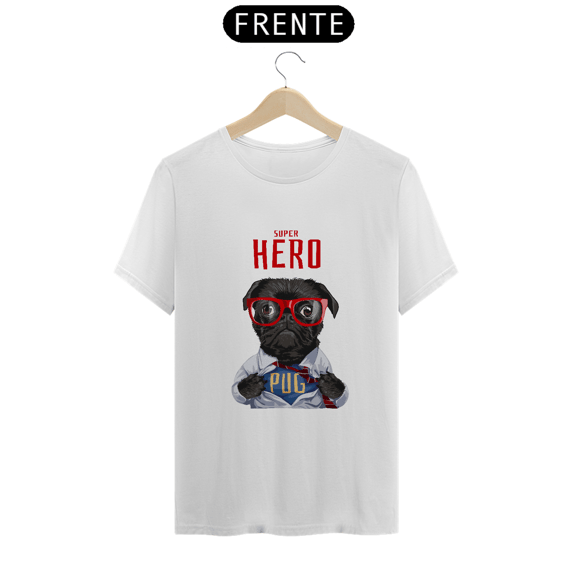 T-Shirt Pug Super Hero