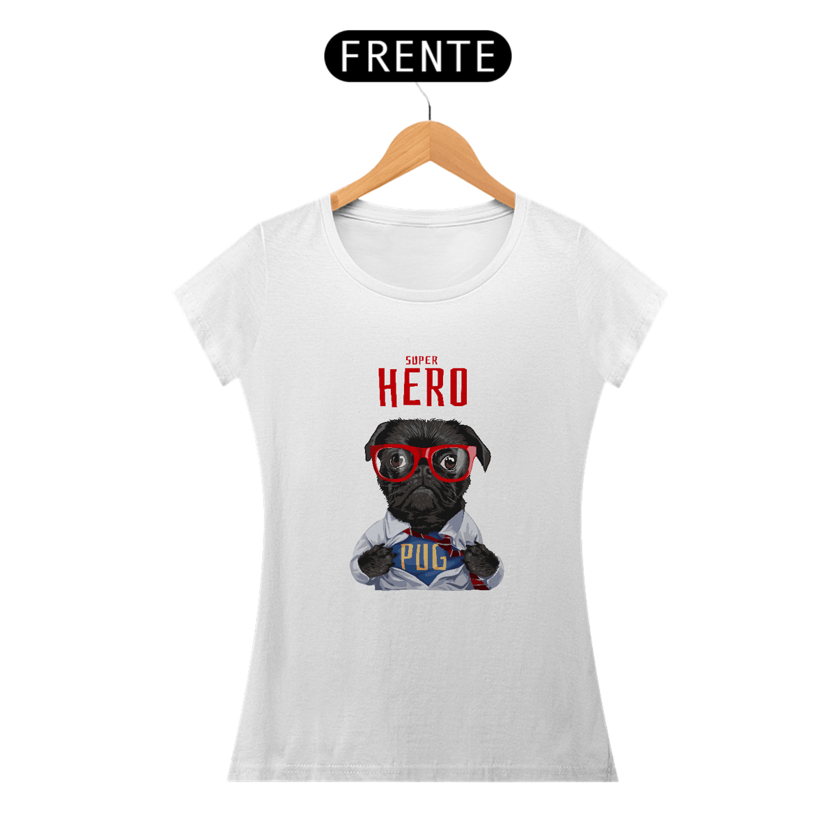 Nome do produto: Baby Long Pug Super Hero