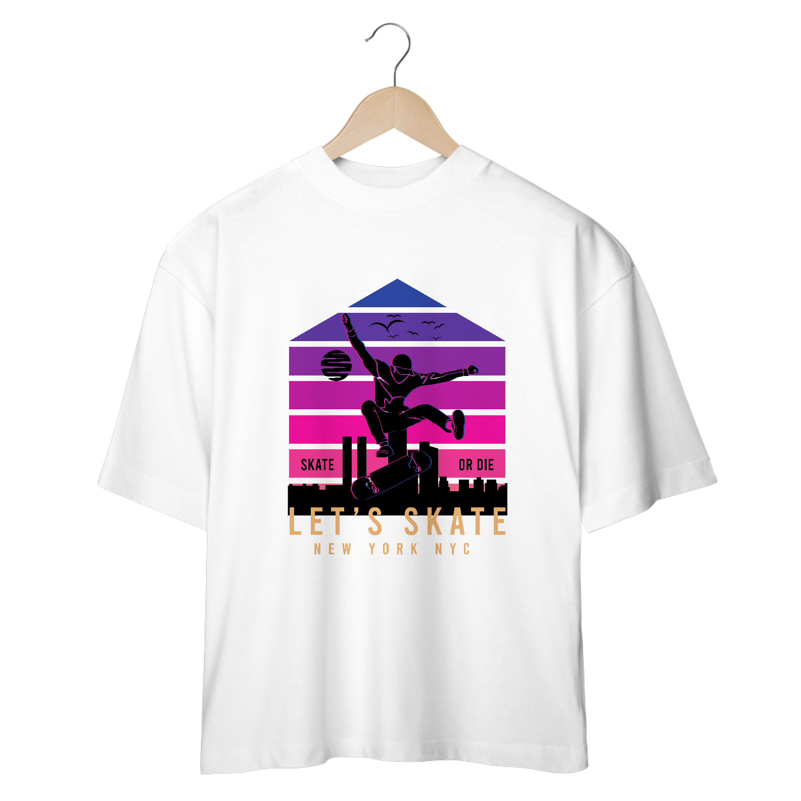 T-Shirt Oversized Lets Skate