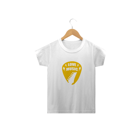 T-Shirt Infantil Love Music