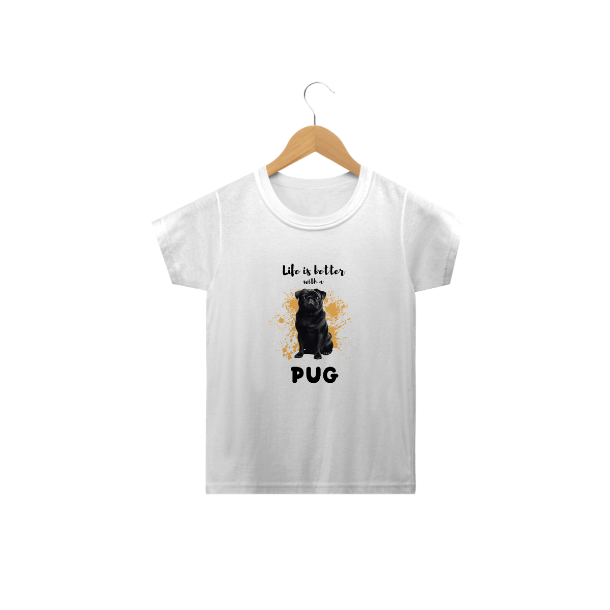 Nome do produto: T-Shirt Infantil Pug 02