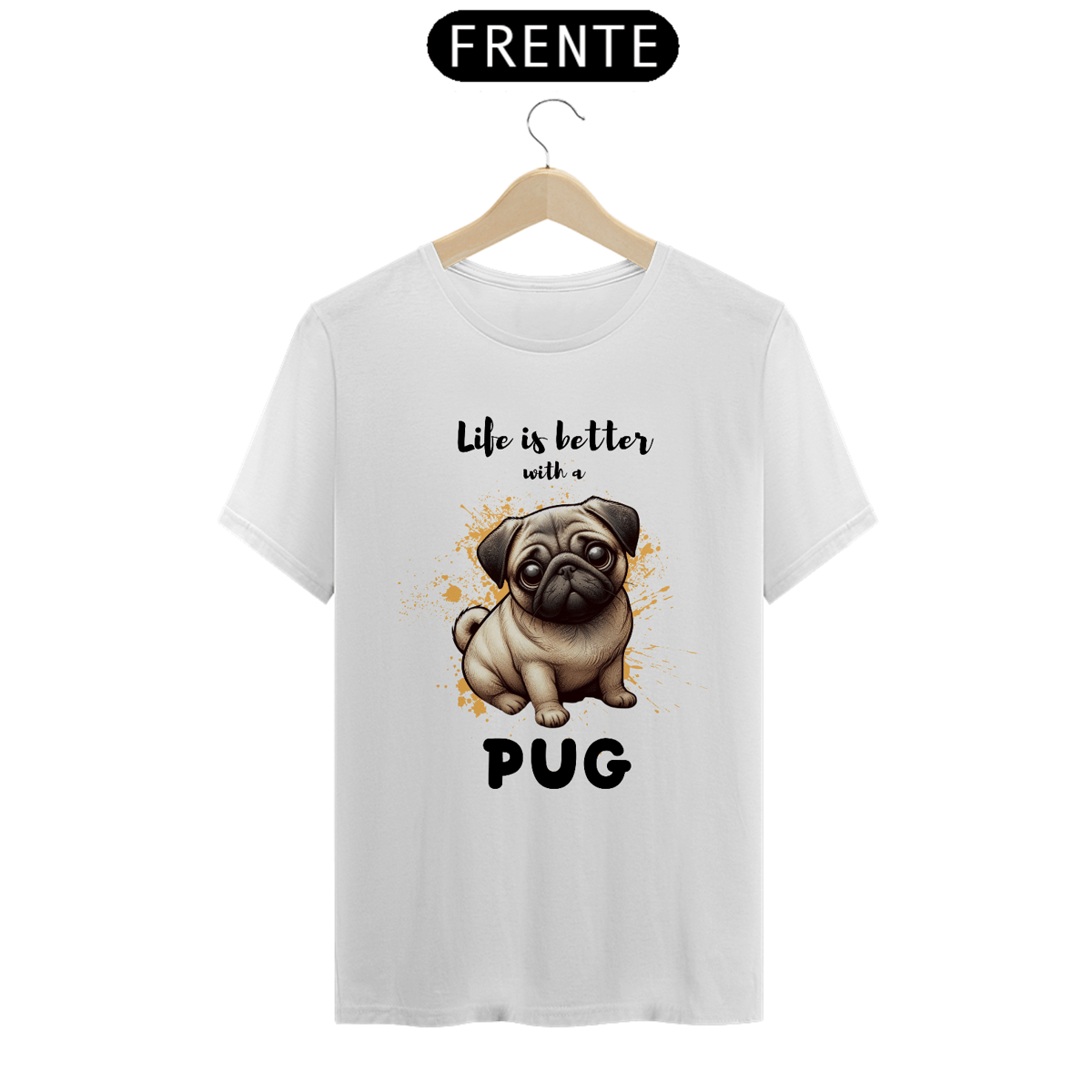 Nome do produto: T-Shirt Pug 03
