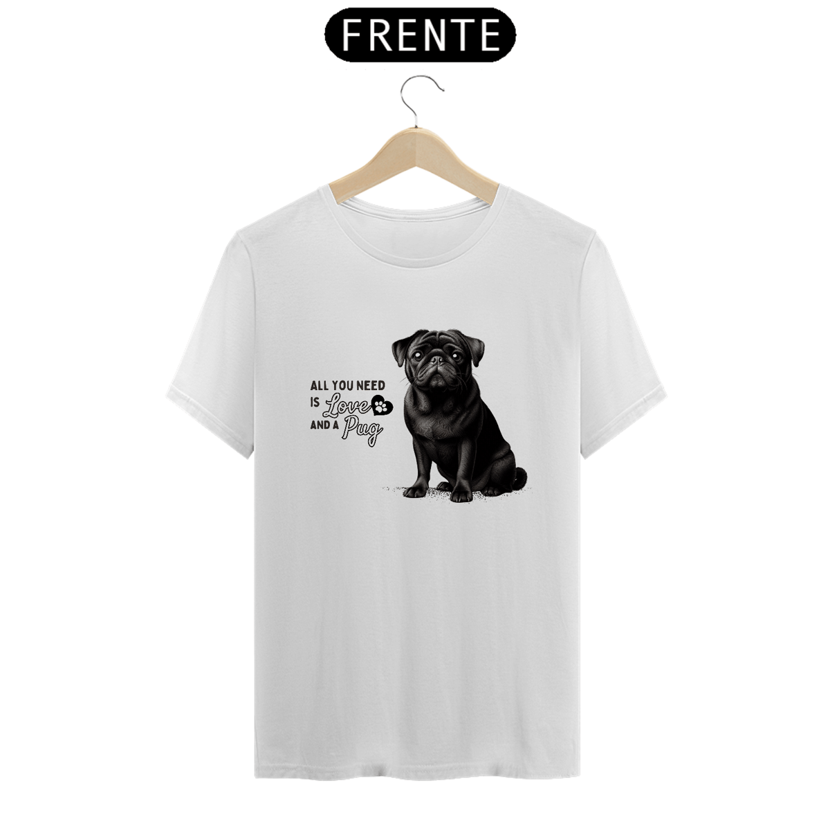 Nome do produto: T-Shirt Pug 05