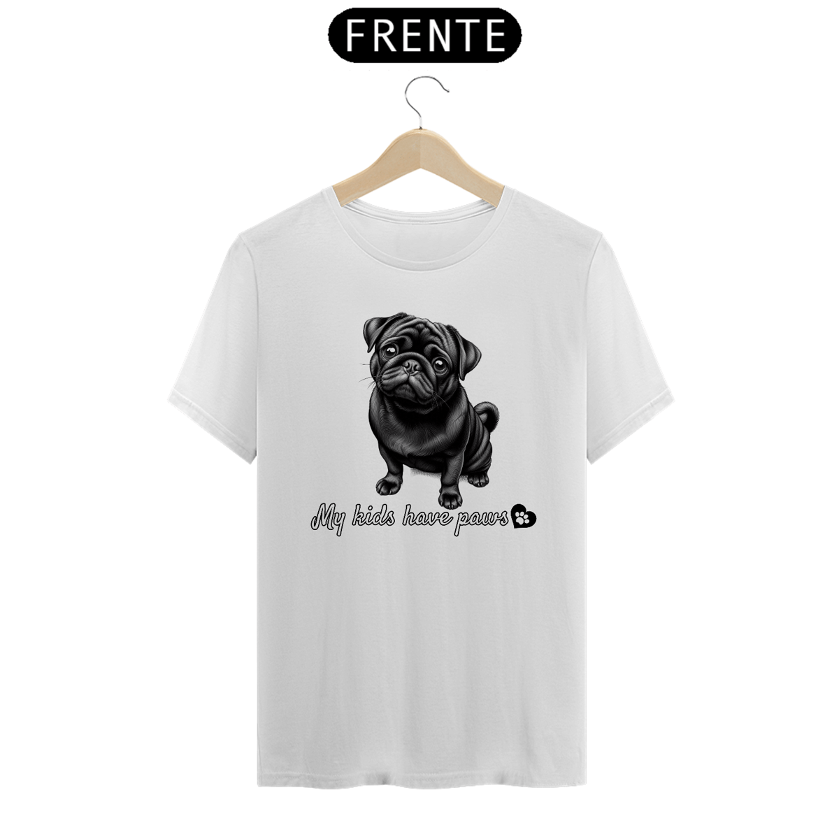 Nome do produto: T-Shirt Pug 07