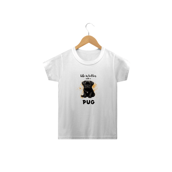 T-Shirt Infantil Pug 12