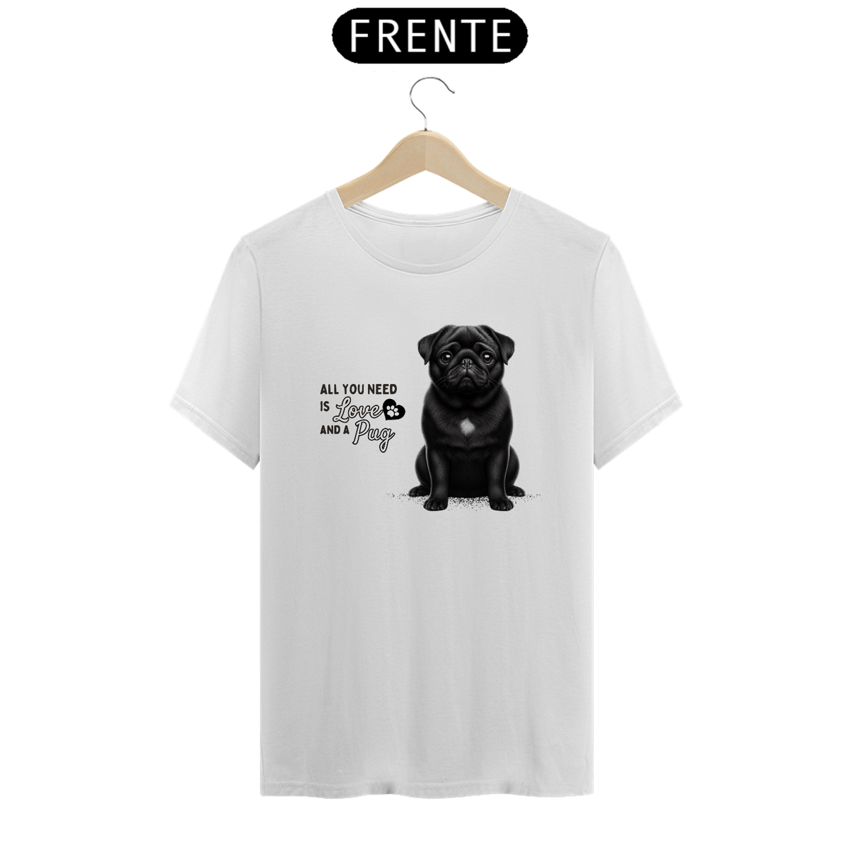 Nome do produto: T-Shirt Pug 13