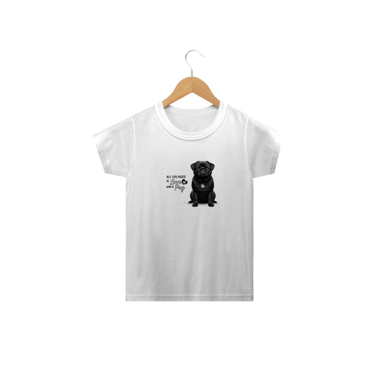 Nome do produto: T-Shirt Infantil Pug 13