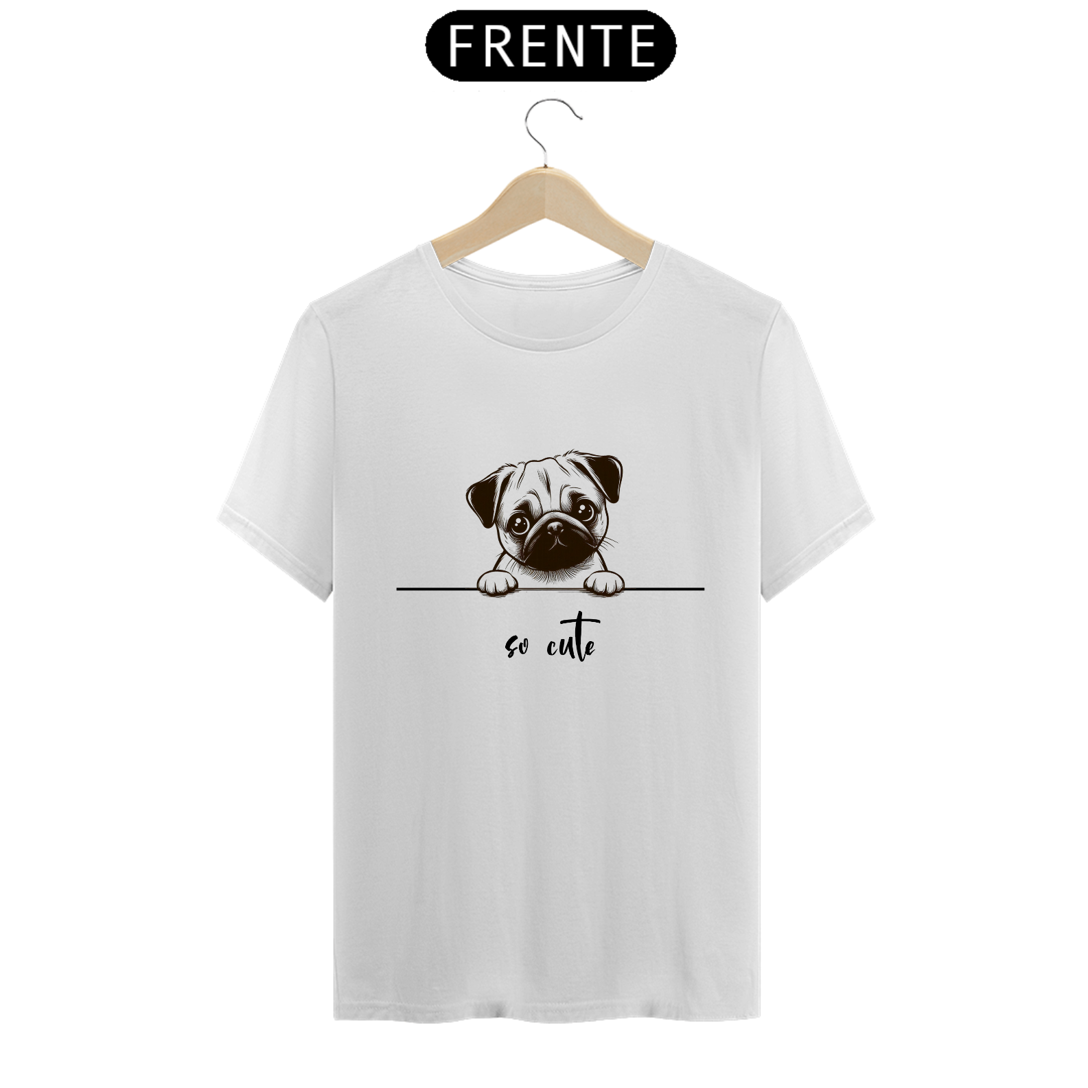 T-Shirt So Cute Pug 01