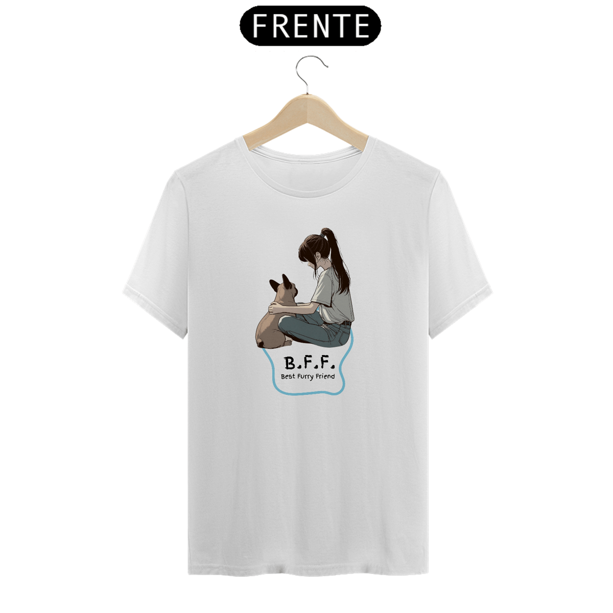 Nome do produto: T-Shirt BFF - Bulldog Francês