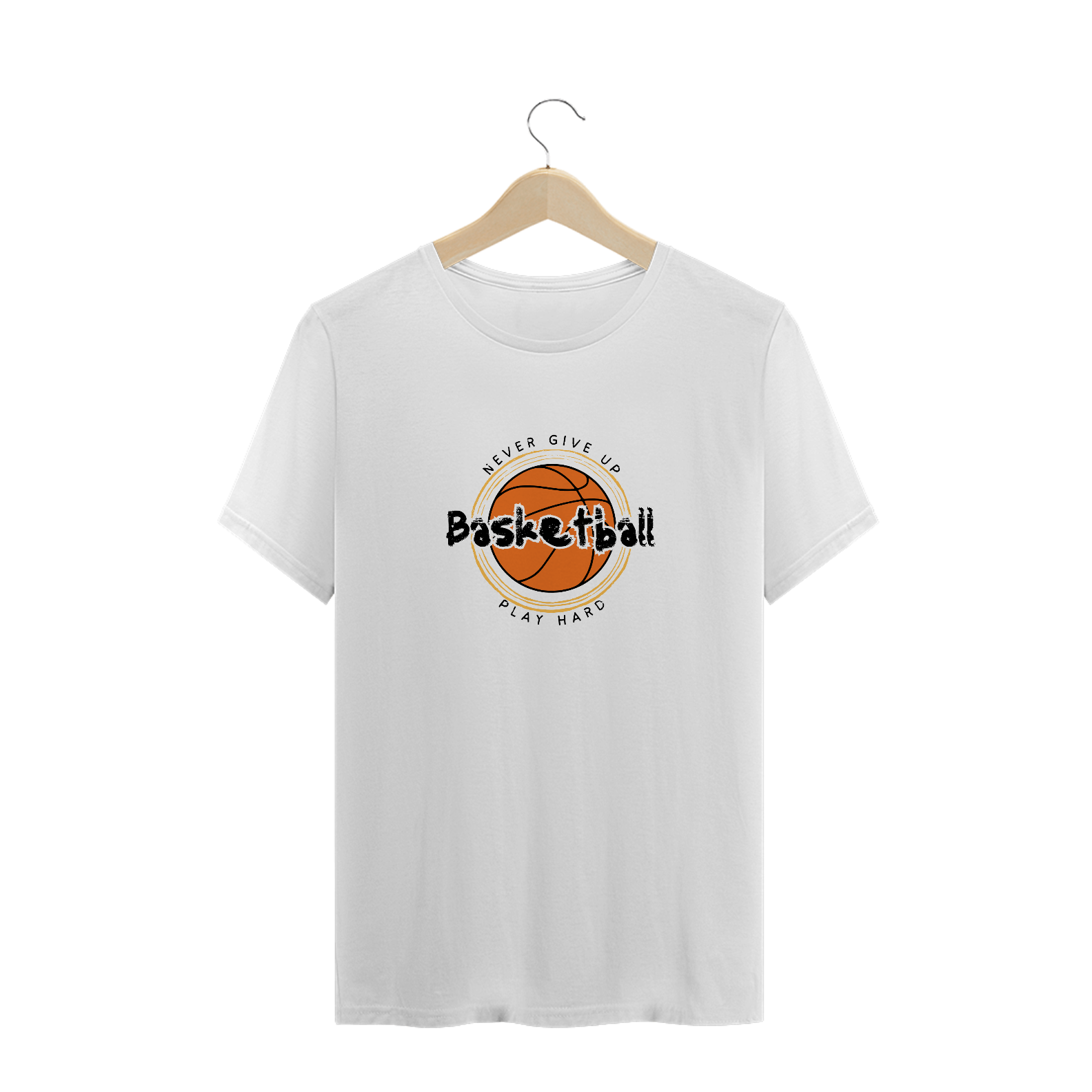 T-Shirt Plus Size Basketball Play Hard