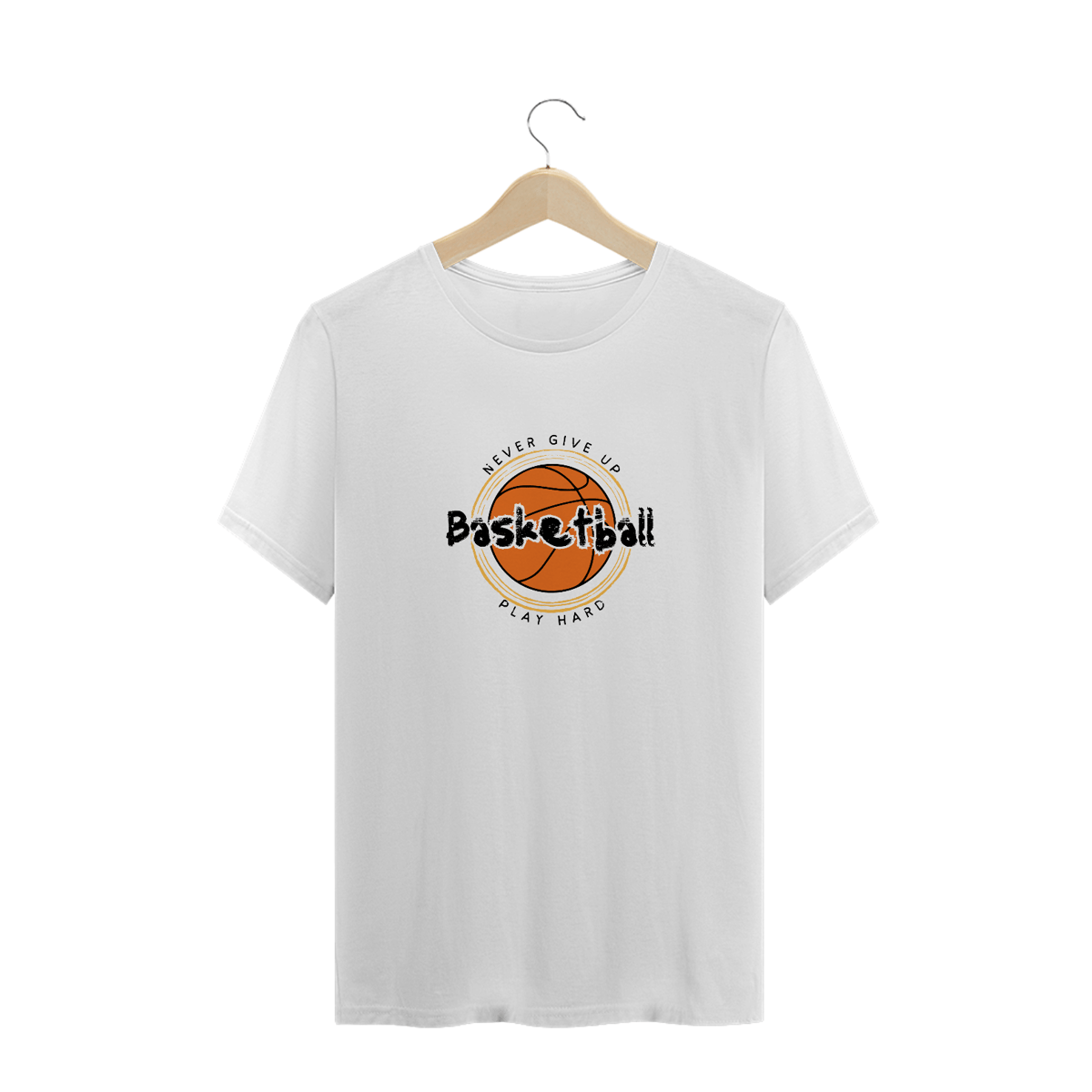 Nome do produto: T-Shirt Plus Size Basketball Play Hard