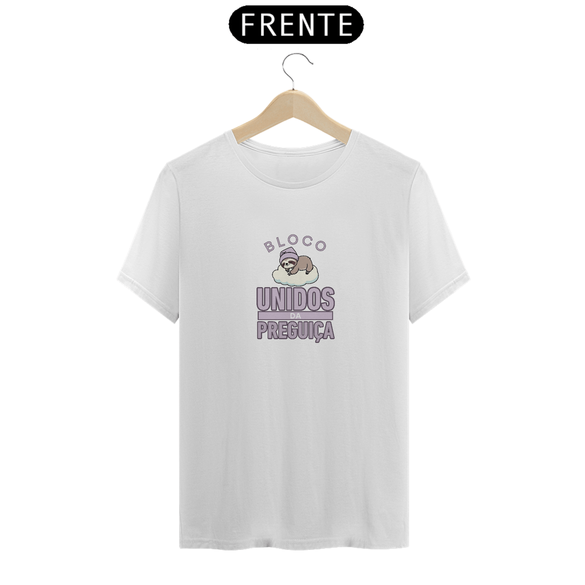 Nome do produto: T-Shirt Bloco Unidos da Preguiça
