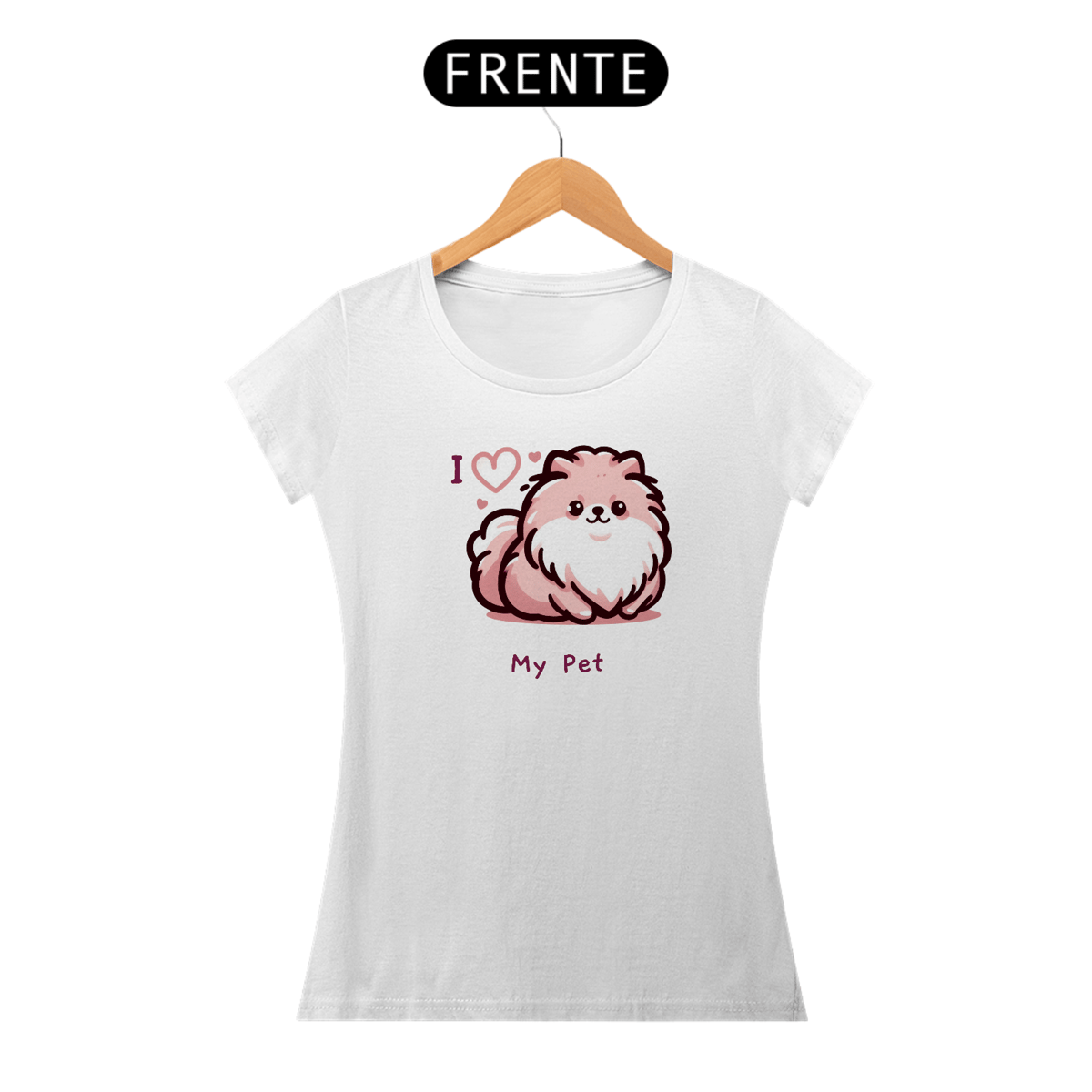 Nome do produto: Baby Long I Love My Pet (Spitz) 01