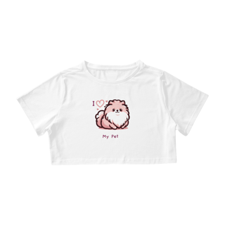 Nome do produto Cropped I Love My Pet (Spitz) 01