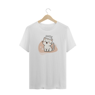 Nome do produto T-Shirt Plus Size Cute Cat