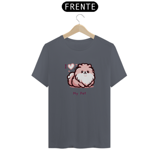 Nome do produto T-Shirt I Love My Pet (Spitz) 01
