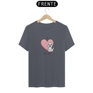 Nome do produto T-Shirt I Love My Pet (Poodle)
