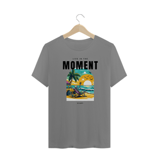 Nome do produto T-Shirt Plus Size Live in The Moment, Be Happy