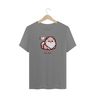 Nome do produto T-Shirt Plus Size I Love My Pet (Sptiz) 01