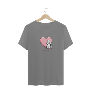 Nome do produto T-Shirt Plus Size I Love My Pet (Poodle)