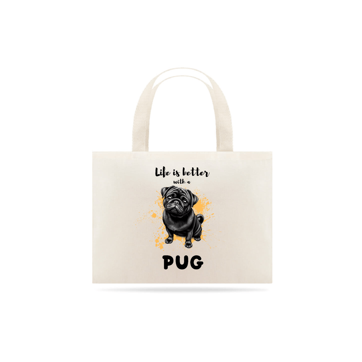 Nome do produto: Ecobag Pug 01