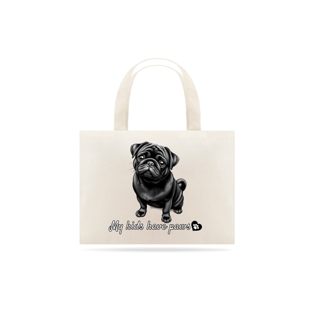 Nome do produto: Ecobag Pug 07