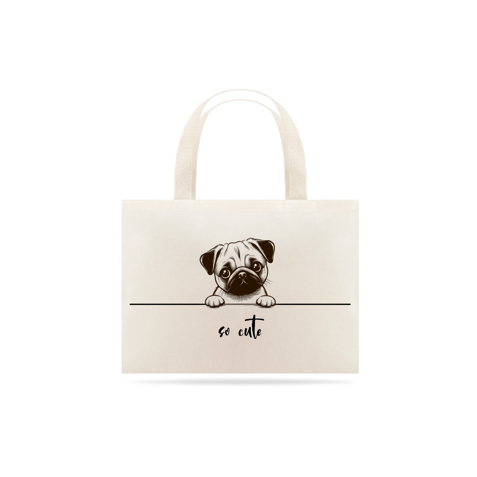 Ecobag So Cute Pug 01