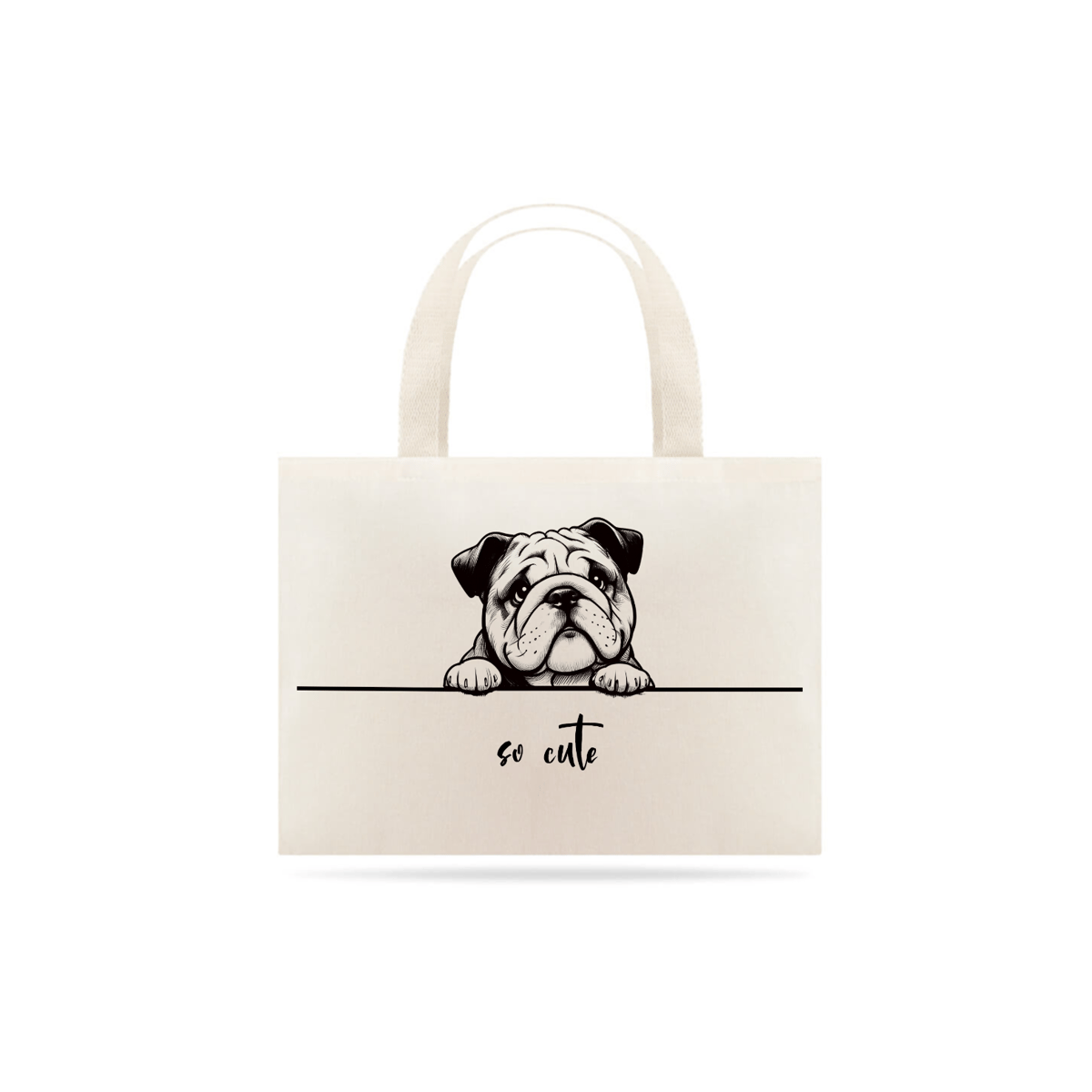 Nome do produto: Ecobag So Cute Bullgod 02