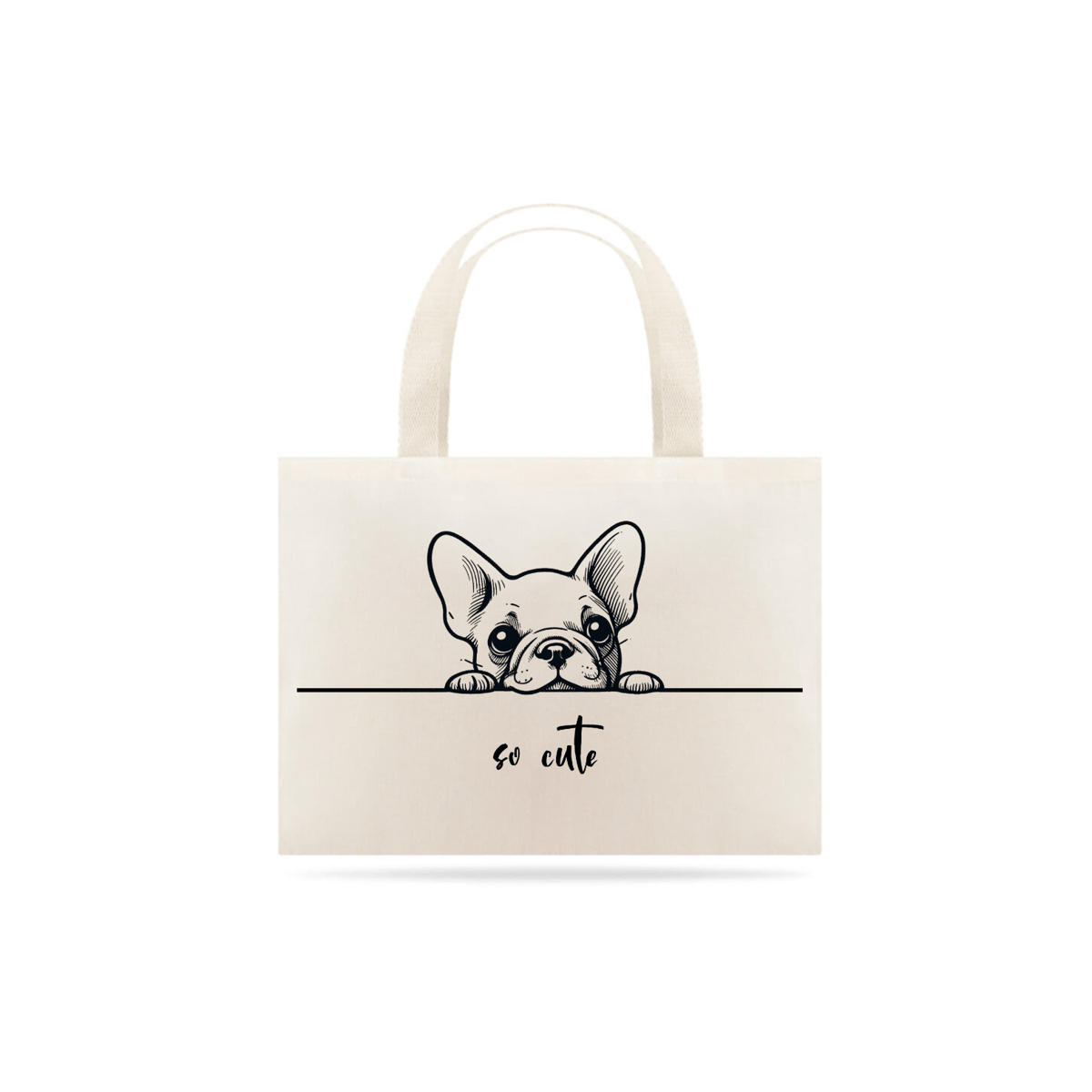 Nome do produto: Ecobag So Cute Bulldog Francês 02
