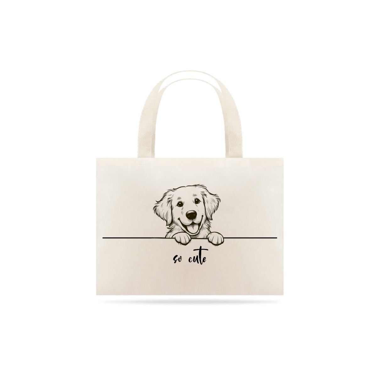 Nome do produto: Ecobag So Cute Golden Retriever 01