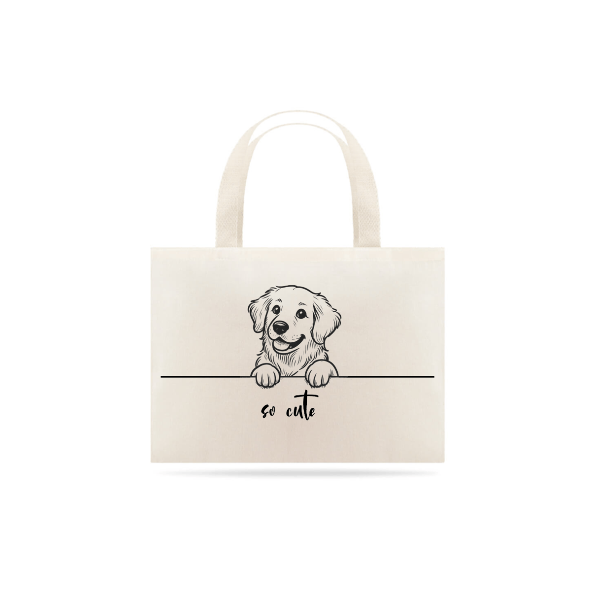 Nome do produto: Ecobag So Cute Golden Retriever 02
