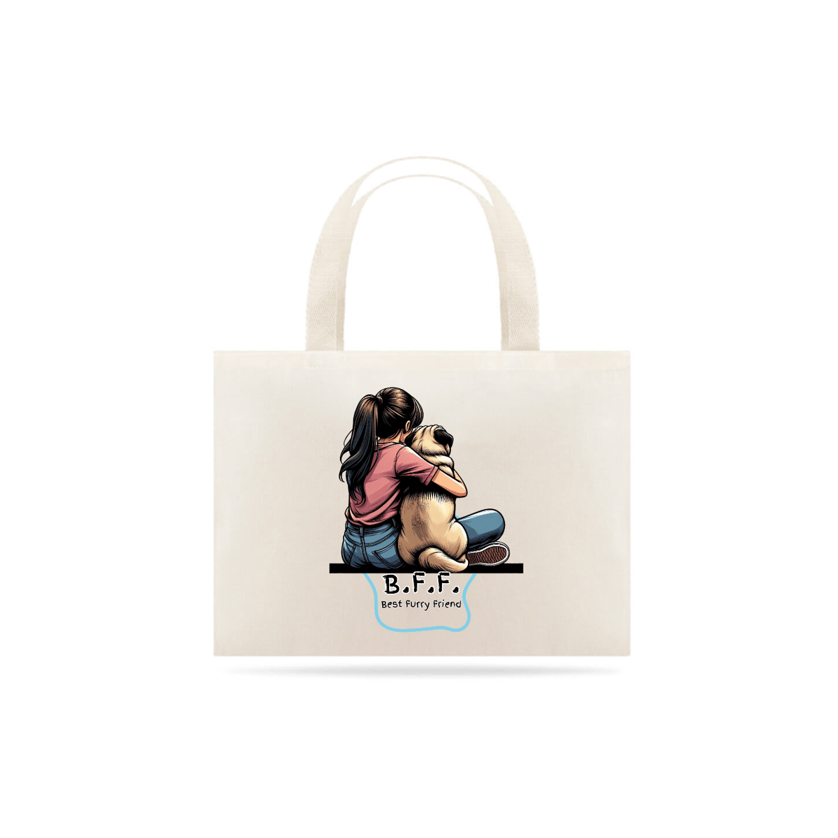 Nome do produto: Ecobag BFF - Pug