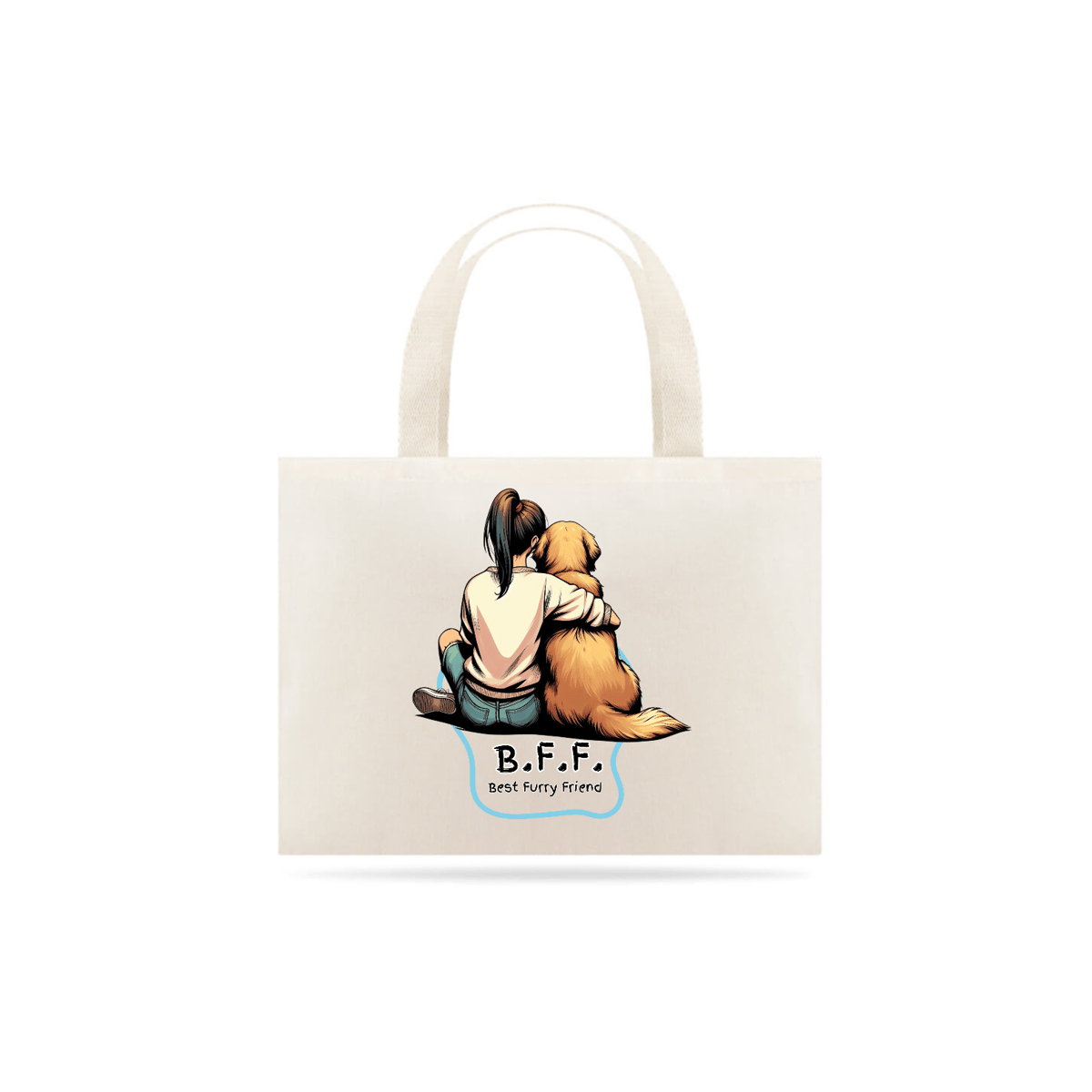 Nome do produto: Ecobag BFF - Golden Retriever 02