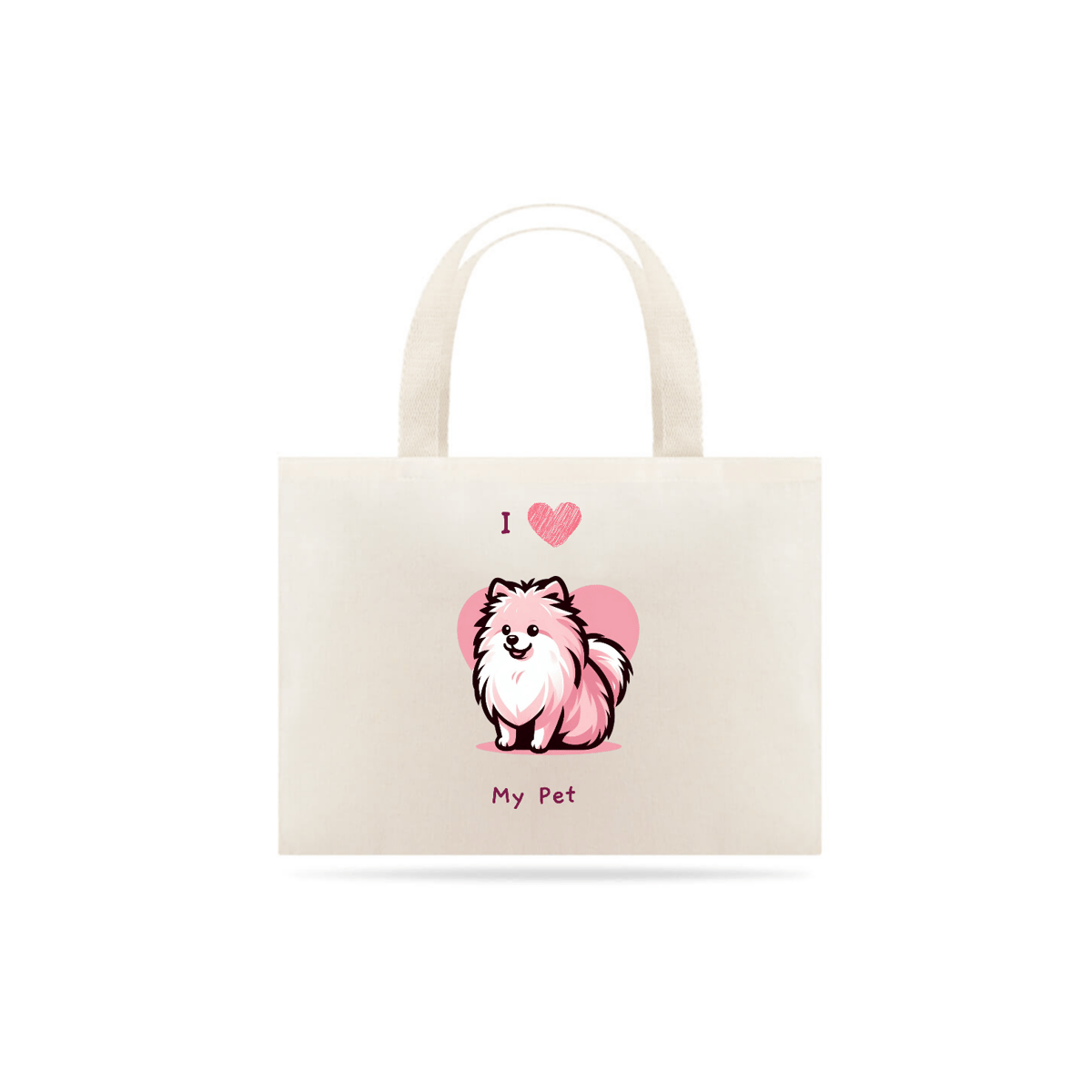 Nome do produto: Ecobag I Love My Pet (Spitz) 02
