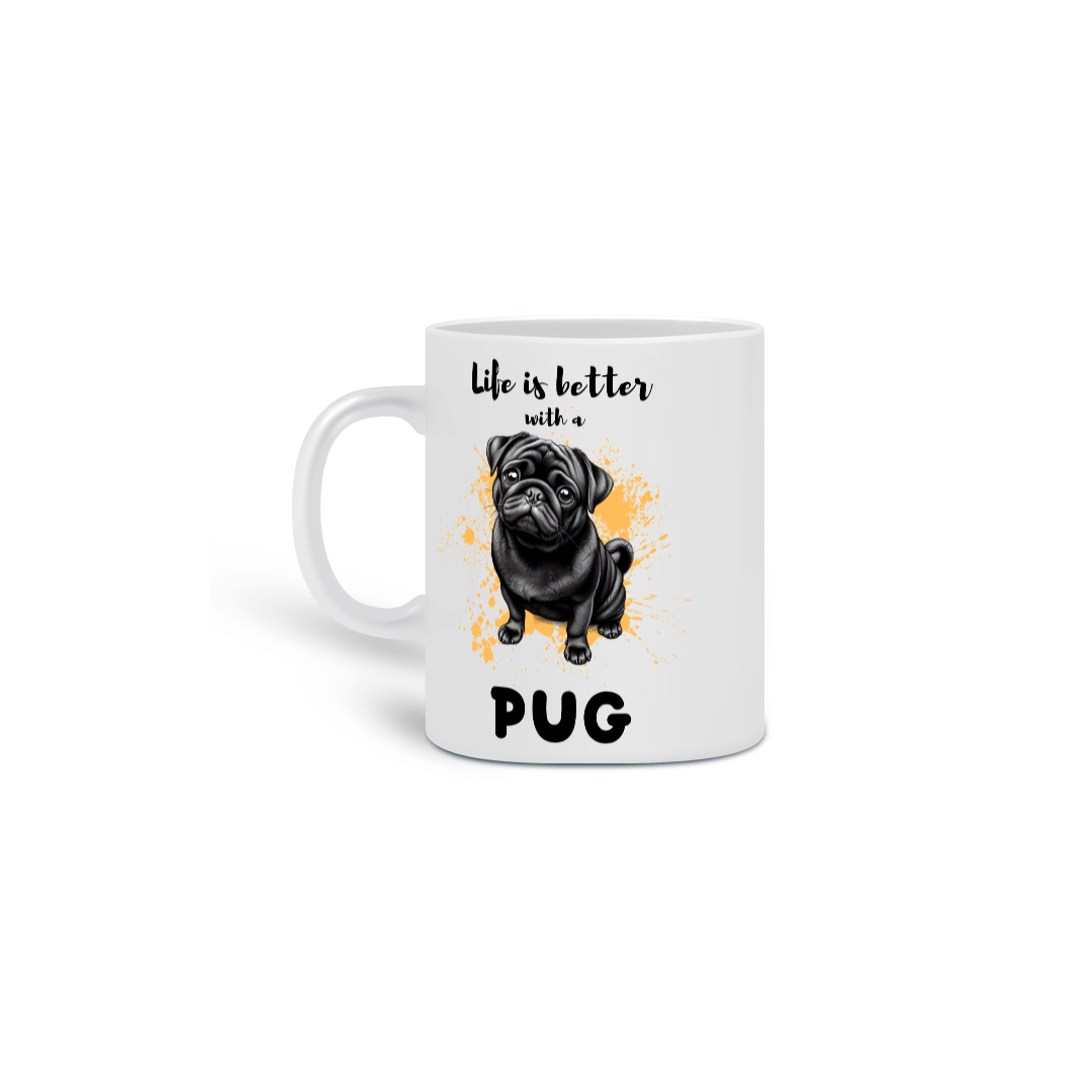 Nome do produto: Caneca Pug 01