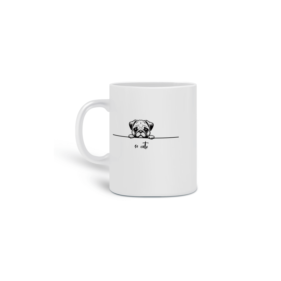 Nome do produto: Caneca So Cute Pug 02
