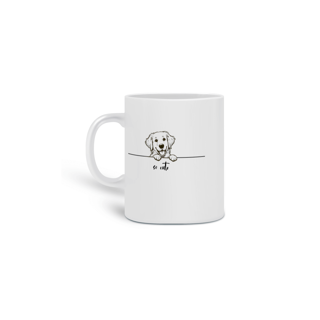 Caneca So Cute Golden Retriever 01