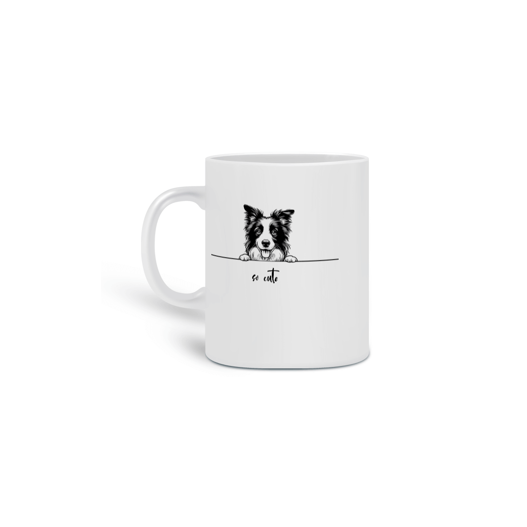 Nome do produto: Caneca So Cute Border Collie 01