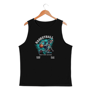 Nome do produto Regata Masculina Sport Dry Basketball Skull