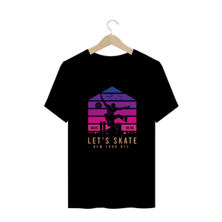 Nome do produto T-Shirt Plus Size Lets Skate