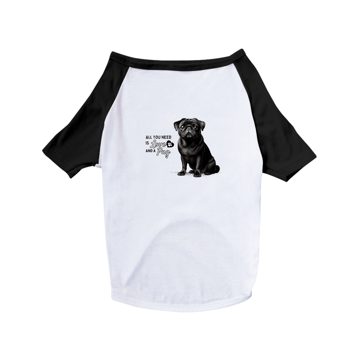 Nome do produto: T-Shirt Pet Dog Pug 05