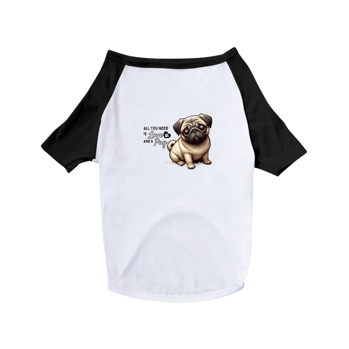 Nome do produto: T-Shirt Pet Dog Pug 06