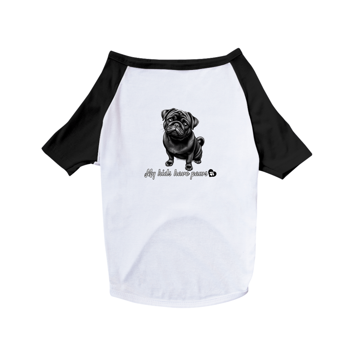 Nome do produto: T-Shirt Pet Dog Pug 07