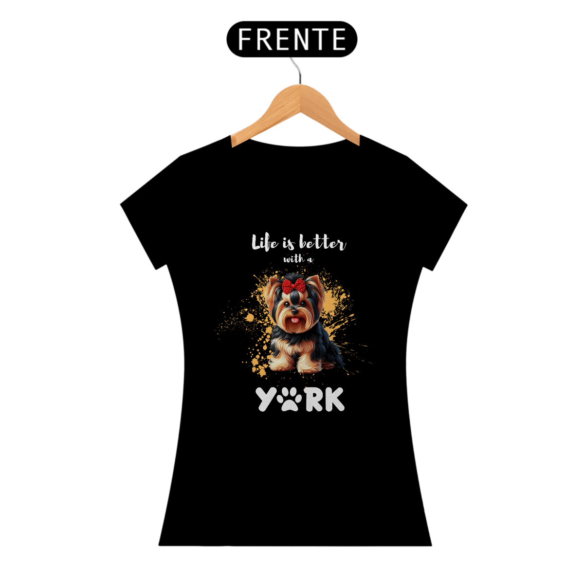 Nome do produto: Baby Long Yorkshire I (Escrita Branca)