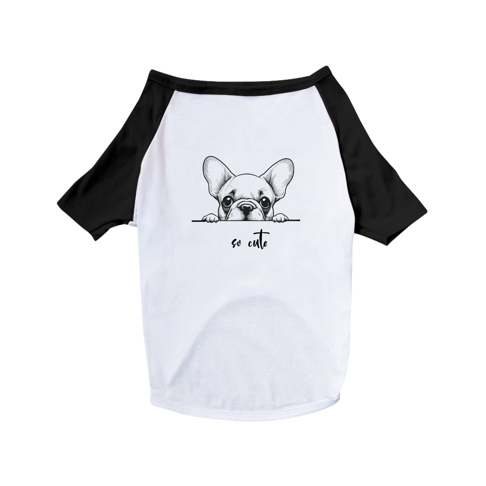 T-Shirt Pet Dog So Cute Bulldog Francês 01