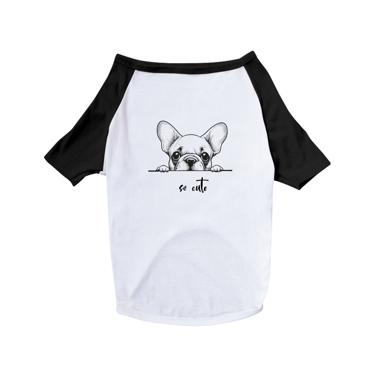 Nome do produto: T-Shirt Pet Dog So Cute Bulldog Francês 01