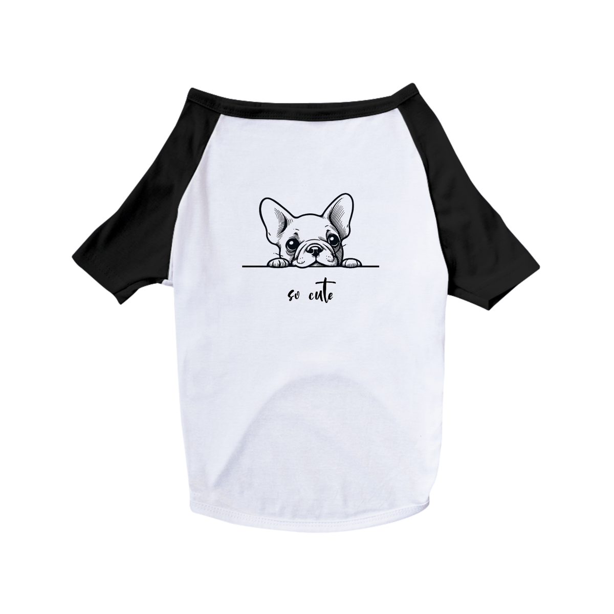 Nome do produto: T-Shirt Pet Dog So Cute Bulldog Francês 02