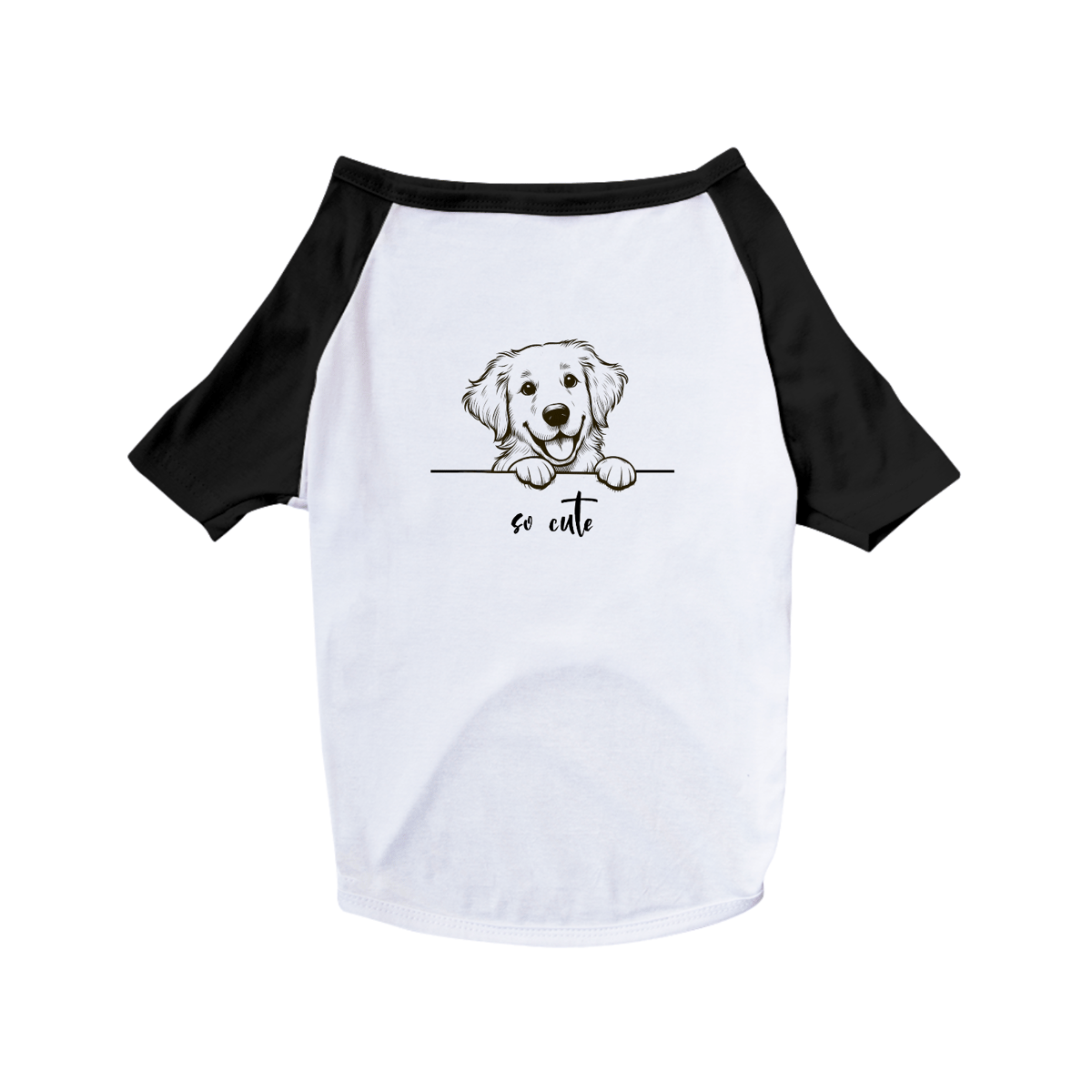 Nome do produto: T-Shirt Pet Dog So Cute Golden Retriever 01