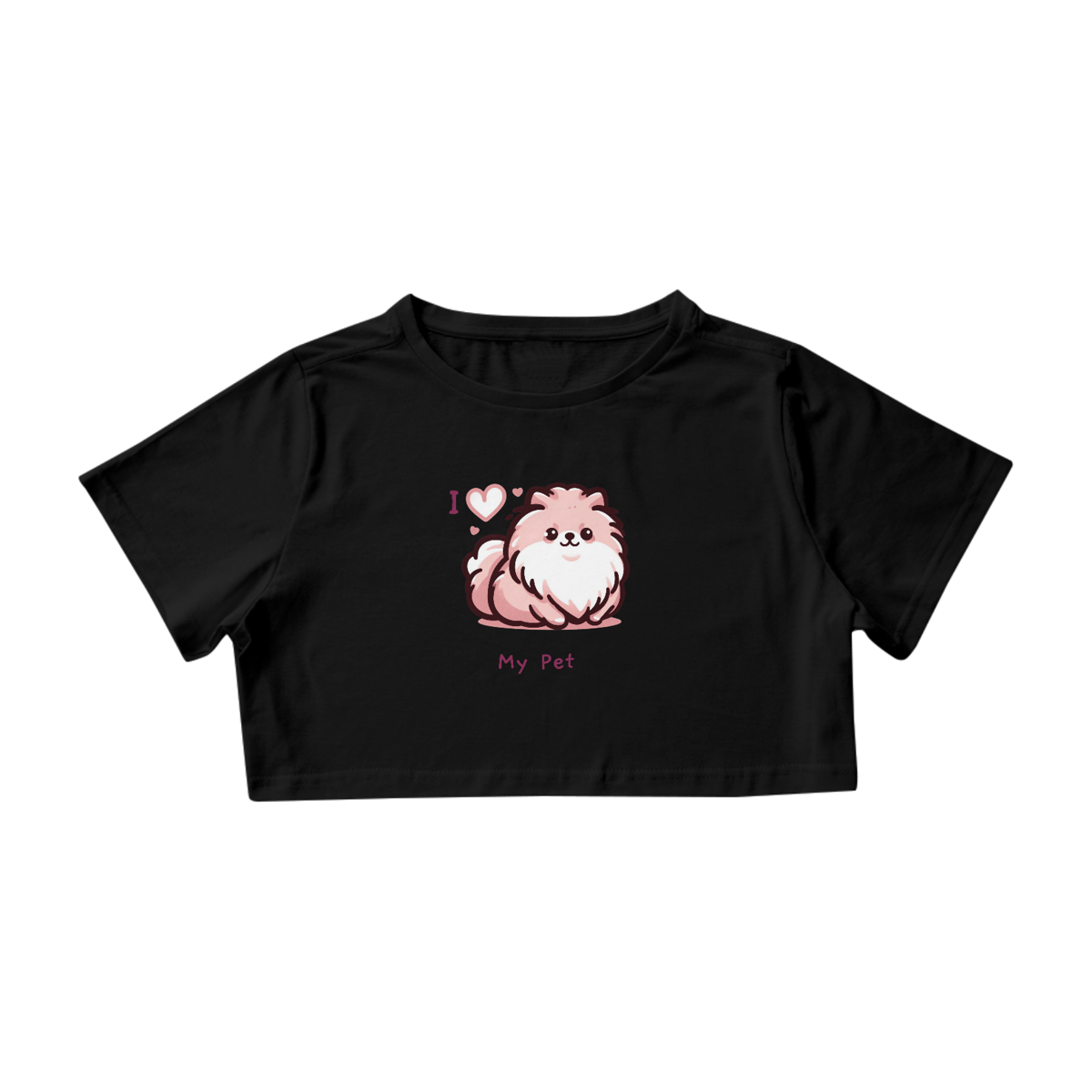 Nome do produto: Cropped I Love My Pet (Spitz) 01