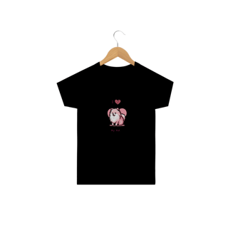 Nome do produto T-Shirt Infantil I Love My Pet (Spitz) 02